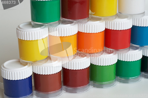 Image of gouache colors