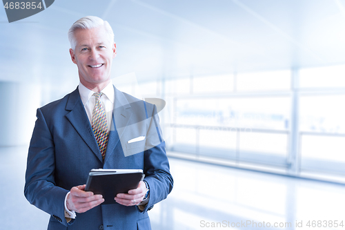 Image of Senior businessman in his office