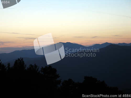 Image of Mountain evening. Cyprus