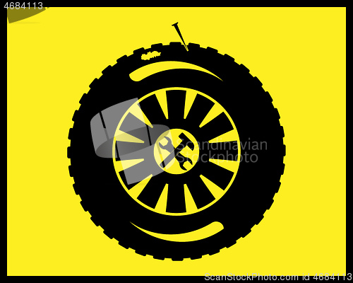 Image of auto wheel repair icon