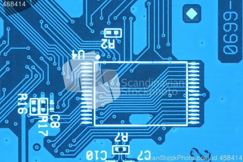 Image of blue circuit