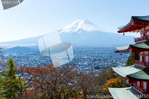 Image of Mountain Fuji and Chureito Pagoda 