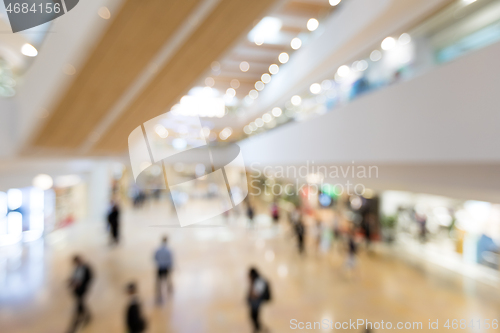 Image of Abstract blur shopping mall and retail store interior for backgr