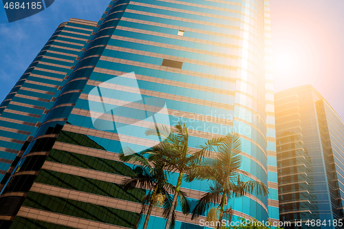 Image of Modern office building to the sky