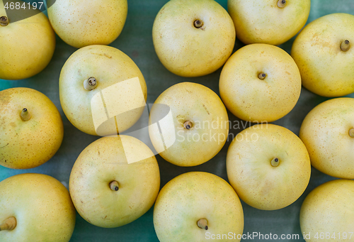 Image of Top view of Heap of pear