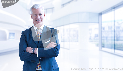 Image of Senior businessman in his office