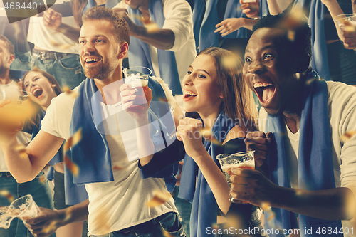 Image of stadium soccer fans emotions portrait