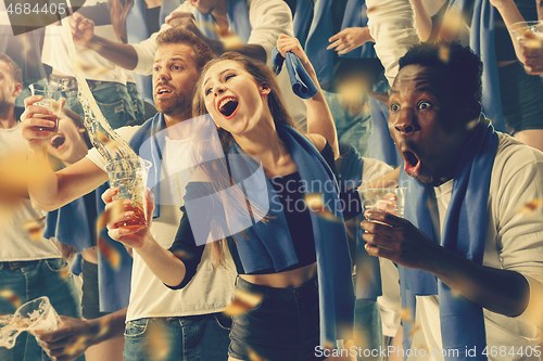 Image of stadium soccer fans emotions portrait