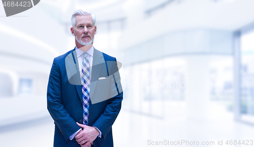 Image of Senior businessman in his office