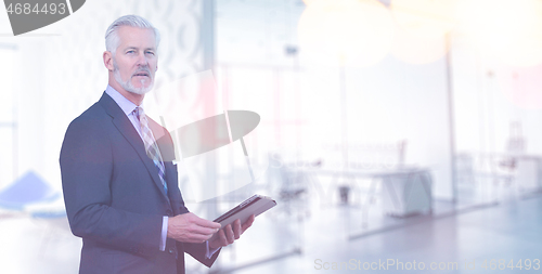 Image of Senior businessman in his office