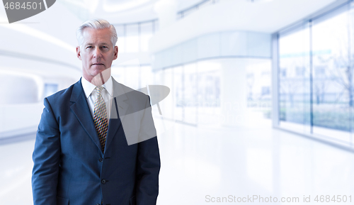 Image of Senior businessman in his office