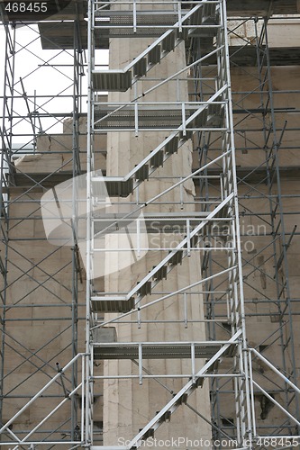 Image of parthenon restoration detail