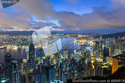 Image of Hong Kong city at morning