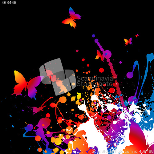 Image of technicolor butterfly