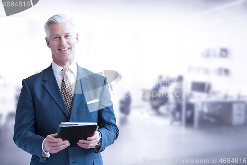 Image of Senior businessman in his office