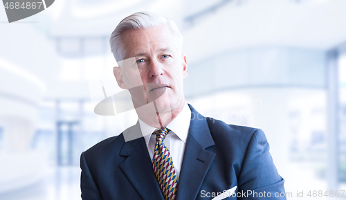 Image of Senior businessman in his office