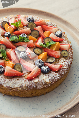 Image of cakes with fruit and berries