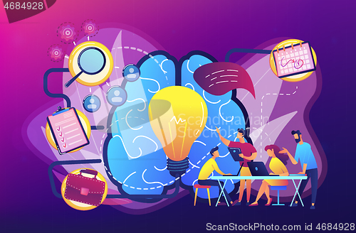 Image of Project management concept vector illustration.