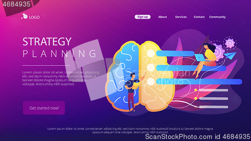 Image of Strategy planning landing page.