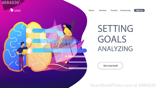 Image of Setting goals and analysing landing page.