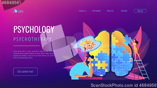 Image of Psychotherapy and psychology landing page.