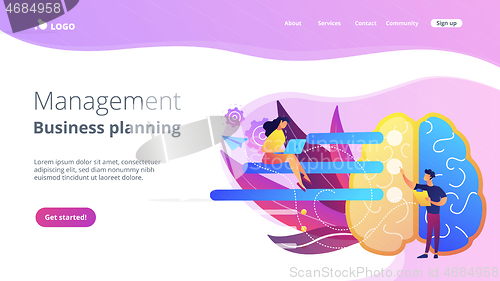 Image of Management and business planning landing page.