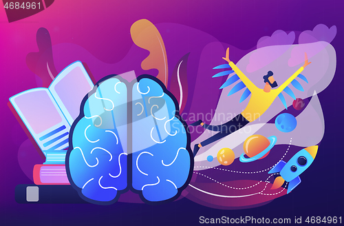 Image of Imagination concept vector illustration.