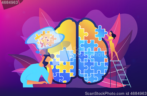 Image of Psychotherapy concept vector illustration.
