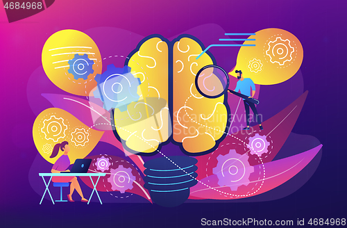 Image of Thinkng concept vector illustration.