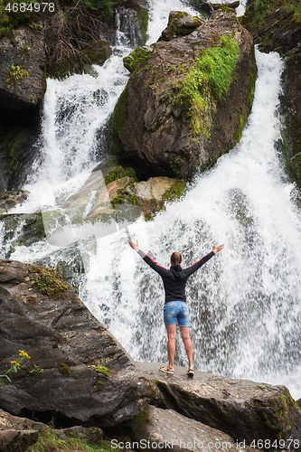 Image of Waterfall in Altai Mountains