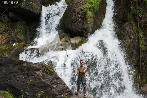 Image of Waterfall in Altai Mountains