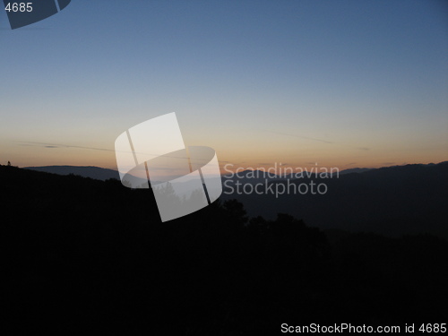 Image of Night at the horizon. Cyprus