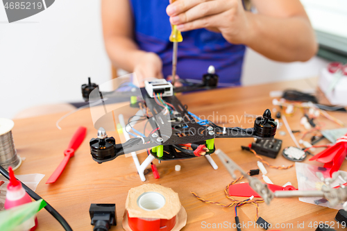 Image of Installation of flying drone