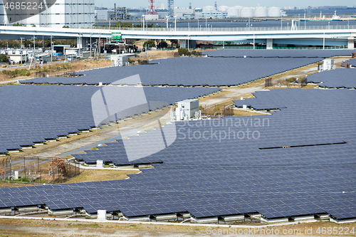 Image of Solar panel plant