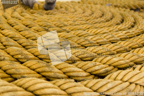 Image of Rough rope background