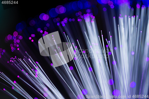 Image of Optical fiber in blue
