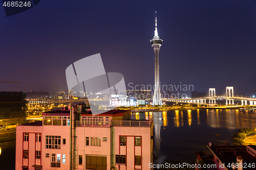 Image of Macau skyline night