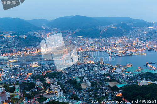 Image of Night Shot of Nagasaki City