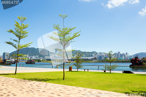 Image of Beautiful seaside park in Hong Kong