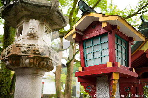 Image of Japanese lantern in Temple