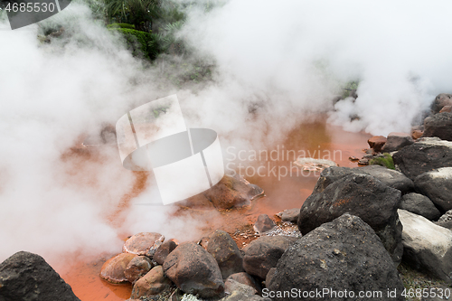 Image of Blood Hell in Beppu of Japan