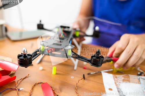 Image of Flying Drone building