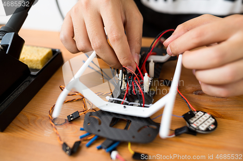 Image of Flying Drone building