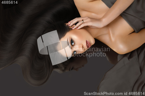 Image of girl with beautiful long hair