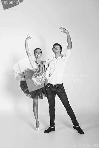 Image of beautiful ballet couple