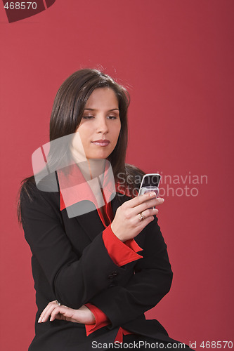 Image of Checking the mobile phone