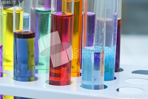 Image of Abstract test tubes