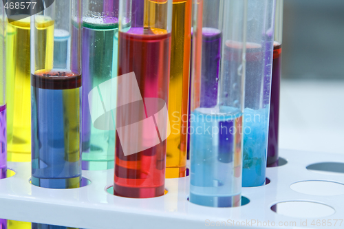 Image of Abstract test tubes