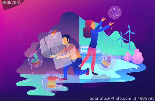 Image of Waste-free, zero waste technology concept vector illustration.