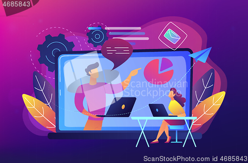 Image of Webinar concept vector illustration.